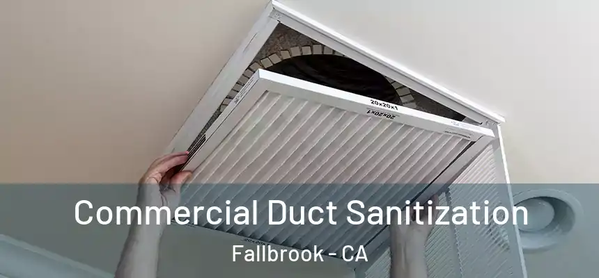 Commercial Duct Sanitization Fallbrook - CA